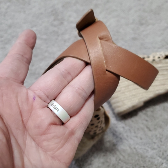 Dolce Vita Leopard Print Espadrille Wedge Sandals Size 9 - Picture 10 of 13